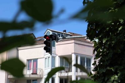 Bild einer Ampel mit digitaler Schaltung Darmstadt