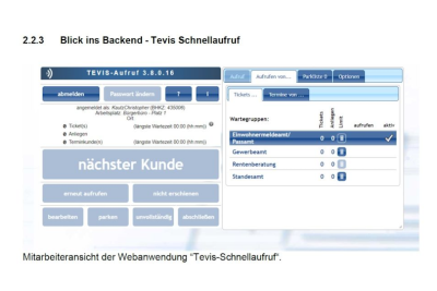 Digitale Bürgerservices - Mitarbeiteransicht