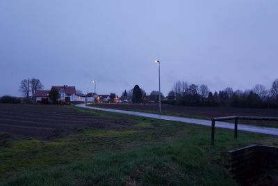 Intelligente LED-Straßenlaternen rund um das Residenzschloss Darmstadt 