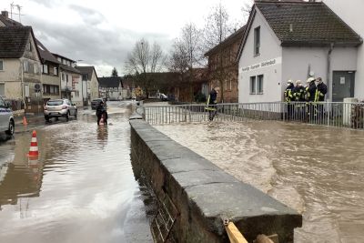 Starkregen in Bleichenbach im Januar 2021