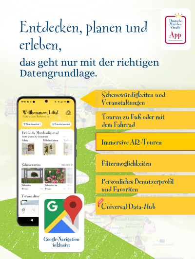 Deutsche Märchenstraße App – Mehr Erlebnis für Besucher, mehr Wert für Regionen
