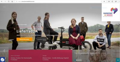 Screenshot von Quartiers-App Darmstadt im Herzen