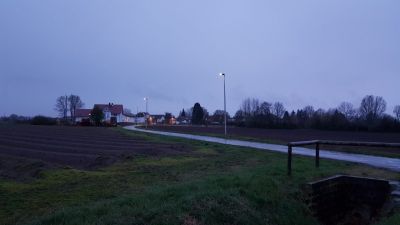 Intelligente LED-Straßenlaternen rund um das Residenzschloss Darmstadt 