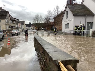 Starkregen in Bleichenbach im Januar 2021
