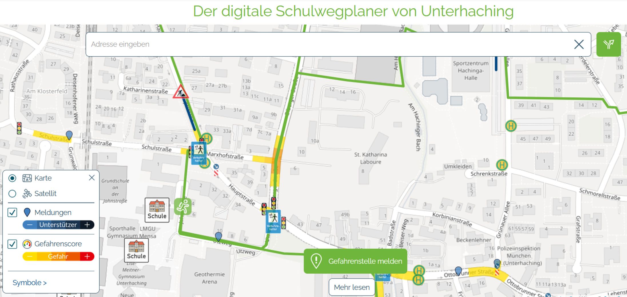 Digitaler Schulwegplaner
